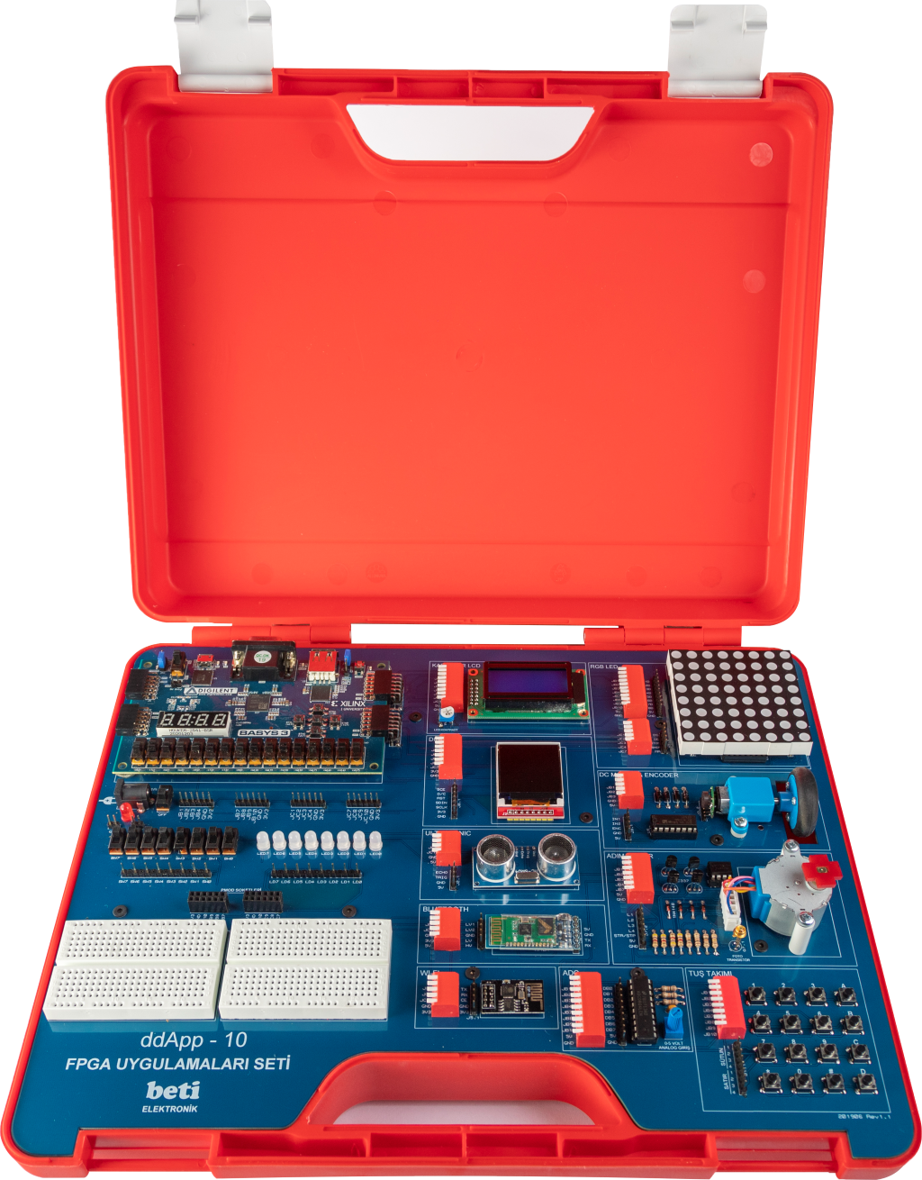 ddApp-10 Sayısal Tasarım ve FPGA Uygulamaları Eğitim Seti
