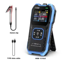FNIRSI HRM‑10 Pil Voltajı ve İç Direnç Test Cihazı