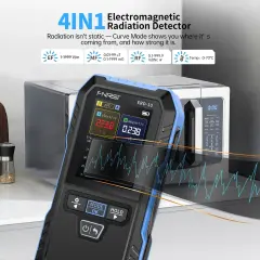 FNIRSI ERD-10 4'ü 1 Arada Elektromanyetik Radyasyon Dedektörü
