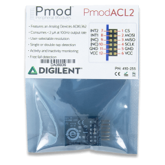 Pmod ACL2: 3-axis MEMS Accelerometer