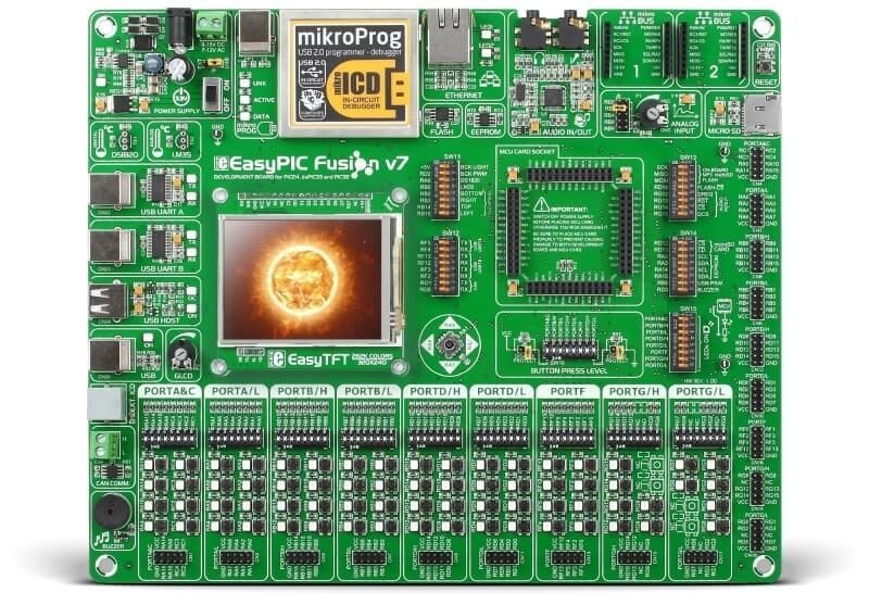 EasyPIC Fusion v7 PIC Geliştirme Kartı