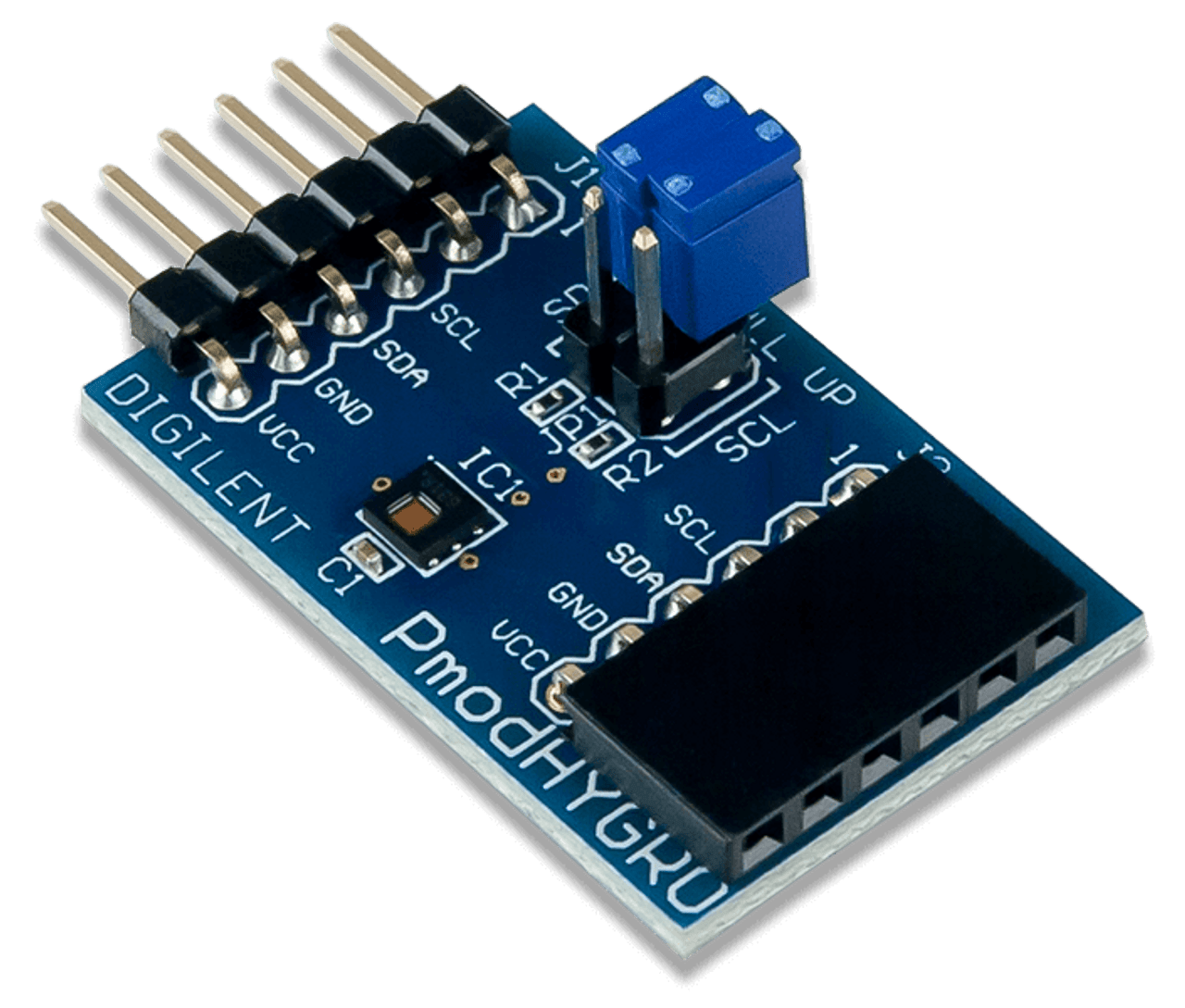Pmod HYGRO: Digital Humidity and Temperature Sensor