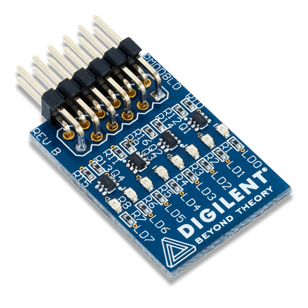 Pmod 8LD: Eight High-brightness LEDs