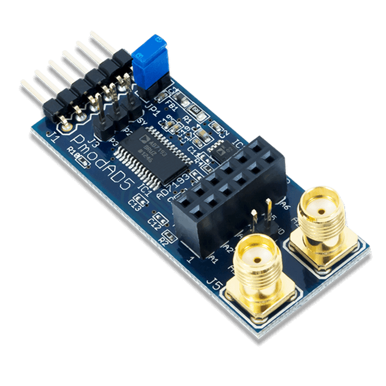 Pmod AD5: 4-channel 4.8 kHz 24-bit A/D Converter