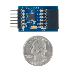 Pmod DA4: Eight 12-bit D/A Outputs