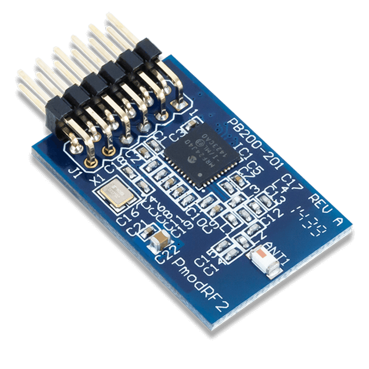 Pmod RF2: IEEE 802.15 RF Transceiver