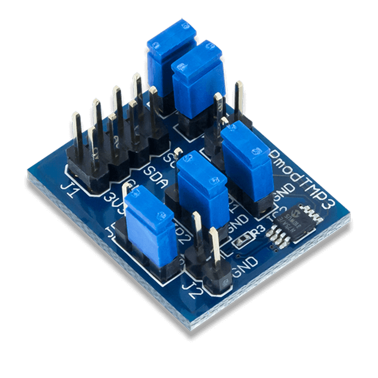 Pmod TMP3: Digital Temperature Sensor