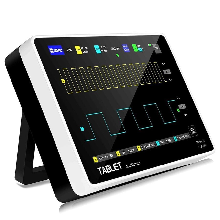 ADS1013D 2 Kanal 100MHz 1GSa/s Dijital Dokunmatik Tablet Osiloskop