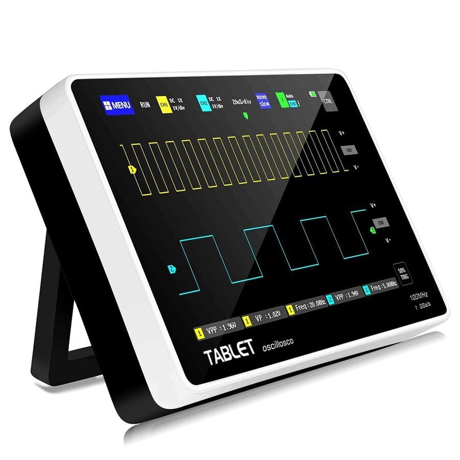 ADS1013D 2 Kanal 100MHz 1GSa/s Dijital Dokunmatik Tablet Osiloskop
