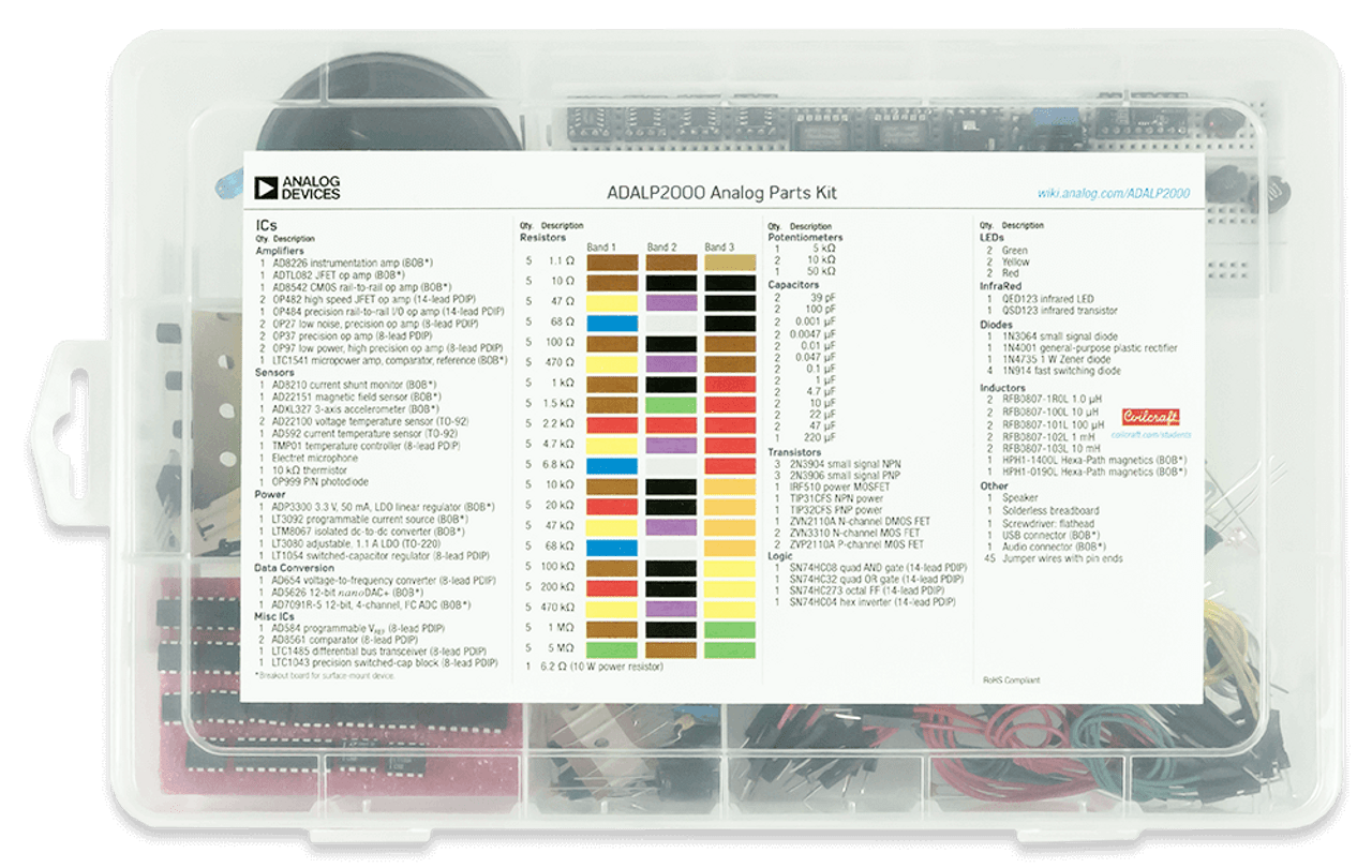 Analog Parts Kit by Analog Devices: Companion Parts Kit for the Analog Discovery