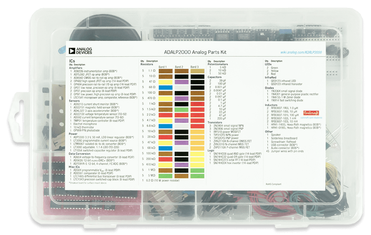 Analog Parts Kit by Analog Devices: Companion Parts Kit for the Analog Discovery