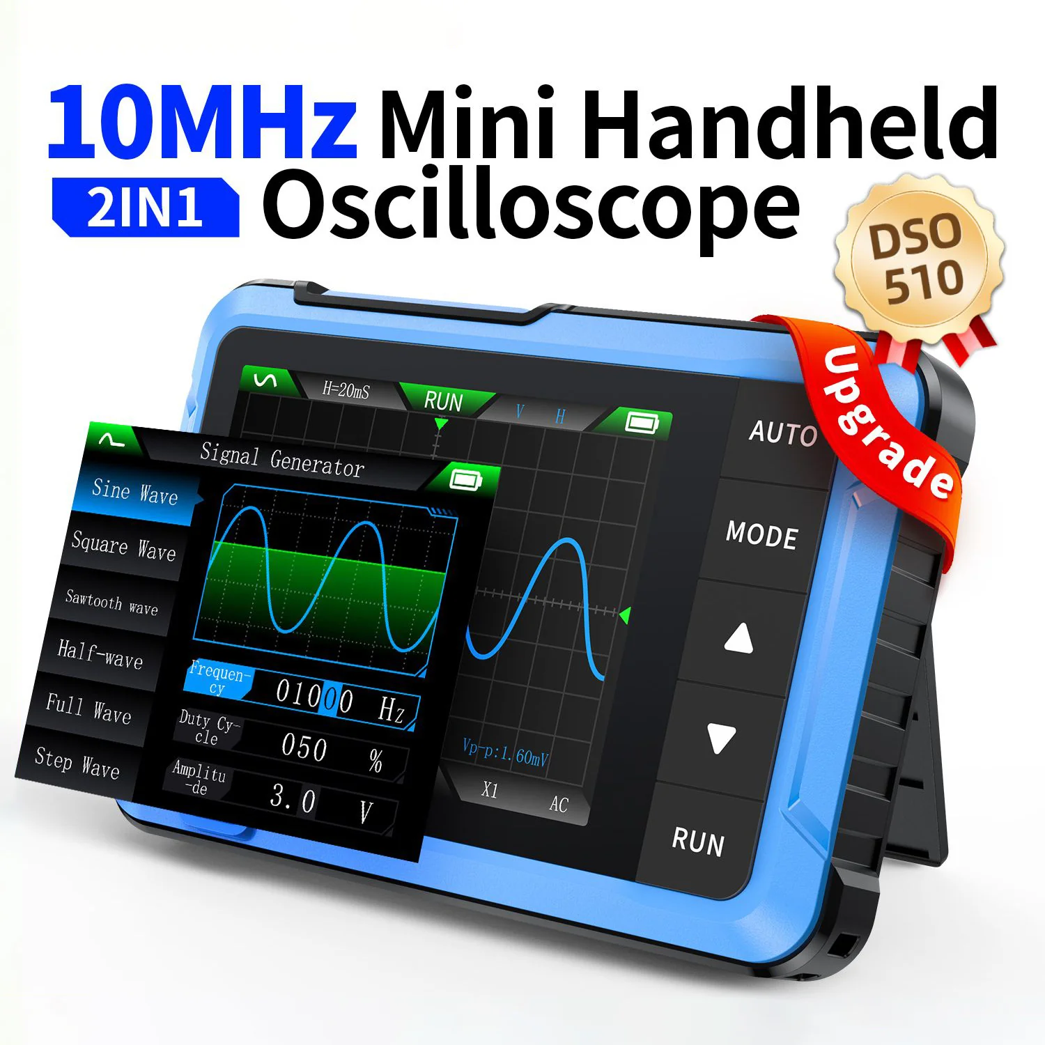 FNIRSI DSO-510 2in1 Mini Dijital Osiloskop ve Sinyal Jeneratörü